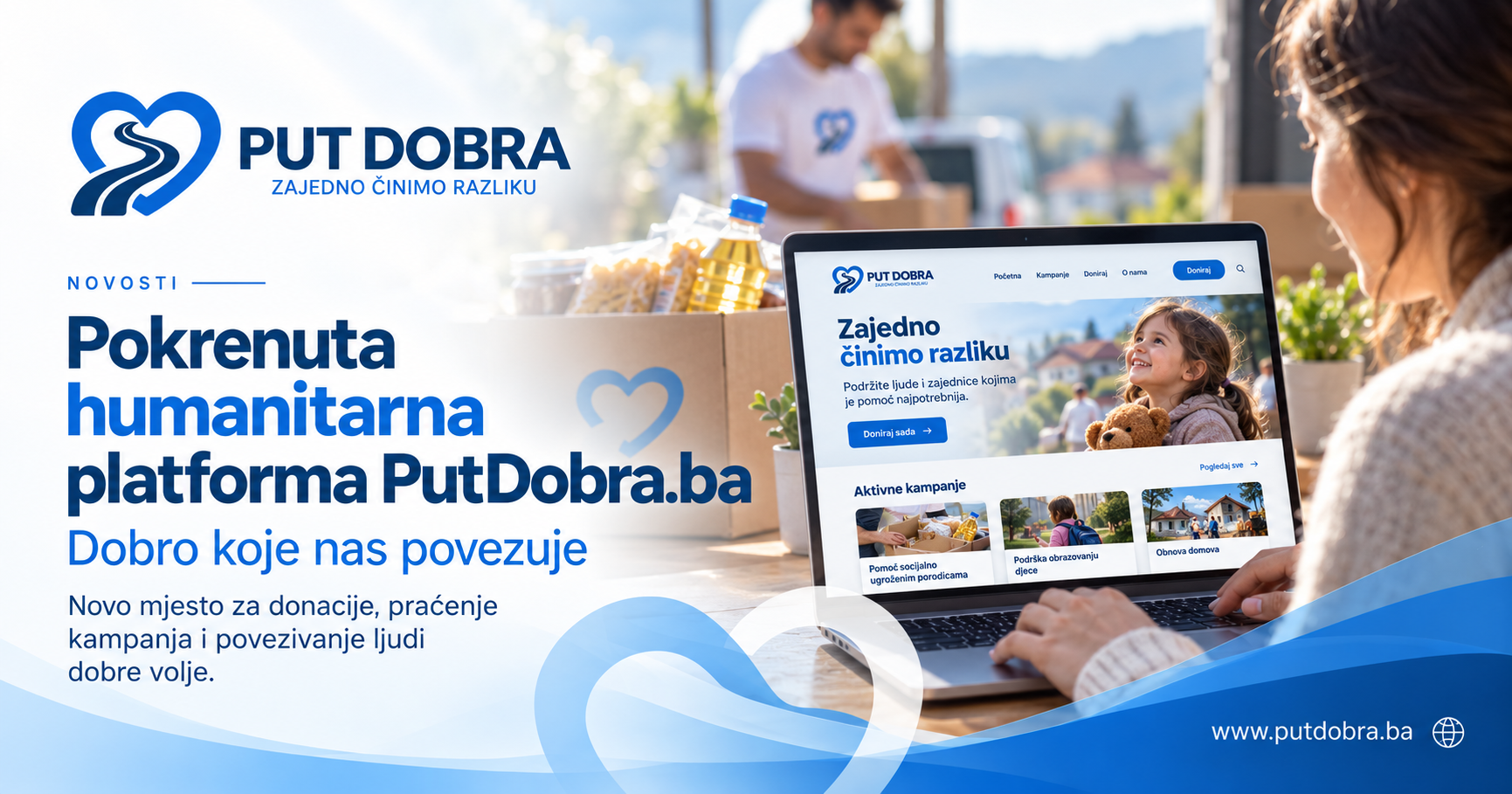 Pokrenuta humanitarna platforma PutDobra.ba – Dobro koje nas povezuje